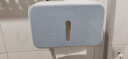 意可可 卫生间纸巾盒厕纸置物架厕所家用免打孔创意防水抽纸卷纸筒 北欧蓝 实拍图