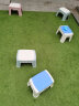 好尔凳子家用板登客厅卧室换鞋凳防滑塑料凳子脚踏矮凳中号北欧蓝1个 实拍图