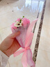小妮秋2025新款手工diy生日礼物实用礼品送女友女孩闺蜜康乃馨香皂花束 3朵花束（粉色） 实拍图