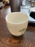 钰铨龙门 山水茶杯 德化羊脂玉瓷手绘主人杯功夫茶具白瓷喝茶杯单杯套组 手绘山水迎福杯-5号（约100ml) 实拍图