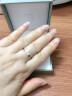 【520礼物】TSL谢瑞麟钻石戒指女18K金玫瑰金彩金排钻戒指求婚结婚钻戒BB026 15号圈口（20颗钻石,共约12分) 晒单实拍图