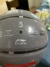 LI-NING李宁吸湿室内外通用灰色5号PU材质篮球  实拍图