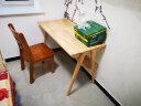 家逸实木书桌现代简约电脑桌家用学生写字台卧室书房办公学习桌子1.2米原木色 实拍图