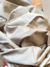 罗莱 被套单件100%全棉家用被罩秋冬学生宿舍暖软被套床上用品 60支长绒棉-咖啡色 1.2米床 150*215cm 实拍图
