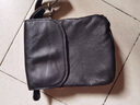 LUXUNTIKA单肩包男 真皮男士时尚牛皮斜挎男包 手机包翻盖迷你小挎包小包男 黑色 实拍图