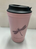airt air 咖啡杯便携随手杯不倒塑料水杯防漏随身杯防烫杯子男女款咖啡杯 淡粉色-蜻蜓 实拍图