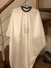 成人家用理发围布 发型师剪头发围布发廊专用美发围裙理发衣围布围裙烫发披肩剪发围布 大号白色 实拍图