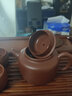 畅陶宜兴紫砂壶纯全手工原矿朱泥泡茶壶德钟壶茶具吴荣华 140cc 朱泥德钟·赠养壶巾 140ml 实拍图