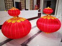 旭瑰大红灯笼户外防水防晒直径广告国庆节日装饰春节新年大门口铁口绸 180# 直径 1个 120cm 实拍图