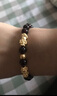 纯福黄金 黄金貔貅手链女3D硬金皮丘男999足金转运珠女石榴石手串路路通 C款/2貔貅+2金珠 金重约1.6g 实拍图