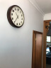 SEIKO精工欧式客厅复古现代简约大气家用石英钟创意圆形挂钟QXA632 QXA632B 实拍图