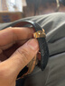 十瑞（SHIRUI）进口美洲鳄鱼皮表带男女适用于浪琴名匠天梭力洛克万国积家欧米茄卡地亚真皮手表带 黑色黑线【玫金扣】 20mm 实拍图
