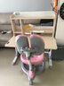 生活诚品 进口实木儿童学习桌椅套装儿童书桌写字桌小学生作业课桌可升降 ME7505（1米桌）+8508追背椅粉 实拍图