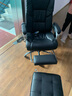凯联（KAILIAN）真皮老板椅可躺办公椅按摩大班椅舒适久坐电脑椅家用转椅高档椅子 贵族黑+搁脚 纳帕皮+按摩 实拍图