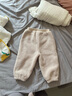 迷你巴拉男童女童仿羊羔毛休闲裤宝宝毛绒儿童长裤【猫绒绒】 贝壳卡50208 80 实拍图