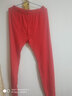 Newset新1系圆领纯棉秋衣秋裤两件套舒适透气情侣款保暖内衣套装打底衫 大红【男款】 XL 实拍图