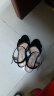 轩途诗凉鞋女夏季2021新款高跟粗跟防水台女士凉鞋中跟 ims风 -6黑色8cm 38 实拍图