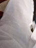 Wowpink性感睡衣女春秋夏季长袖睡裙棉质休闲白衬衫老公裙家居服夏孕妇 纯白色 均码(建议80-135斤) 实拍图