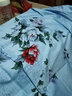 玖希奇全线丝光全棉床单单件纯棉加厚1.8米2m床中式国民老式床单 花开牡丹 蓝色 200*225cm（适合1.5米床） 实拍图