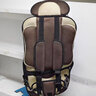 梨子儿童座椅0-4岁可坐可躺汽车用12岁简易便捷车载通用坐椅宝宝小孩 咖啡色(大号) 实拍图