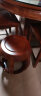 攀森红木家具 非洲花梨（学名:刺猬紫檀）鼓凳 实木圆凳 家用中式茶几矮凳 换鞋凳 中式古典古筝圆凳子 雕花大号高45cm 实拍图