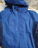 骆驼（CAMEL）三防冲锋衣户外登山服防风防水防污三合一时尚潮牌运动外套 A7W217127B，普蓝/蓝黑，男 L 实拍图