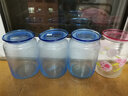 乐美雅（Luminarc） 凝彩 冰蓝/冰粉圆舞曲玻璃密封罐 储物罐 茶叶罐 糖果罐 收纳罐 冰蓝1L 实拍图