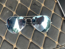 雷朋（RayBan）太阳镜经典飞行员彩膜墨镜开车司机驾驶骑行镜0RB3025可定制 礼物 019/W3银色镜框偏光银色反光镜片 尺寸58 实拍图