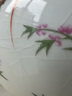 景德镇陶瓷器古典粉彩陶瓷花瓶家居工艺品客厅装饰品摆件插花花器 水点桃花 带底座 实拍图
