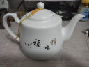 祥燕（xiangyan） 700毫升容量耐热茶壶花茶茶壶套装青花陶瓷茶壶家用带过滤网茶水分离大茶壶 鸣蝉福到 实拍图