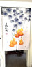 蘑菇说门帘隔断帘卧室客厅半截装饰帘布帘厨房卫生间中国风布艺家用挂帘 莲花12 0cm*0cm 免打孔 改价用 实拍图