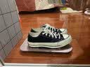 匡威（Converse）【滔搏运动】匡威男鞋女鞋低帮帆布鞋复古系带硫化鞋情侣款黑色 162058C 43 实拍图