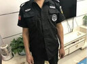 艾買保安服套装保安作训服夏装男夏季黑色保安制服执勤安检服保安服装 特短袖套装(只含标志) 185 实拍图