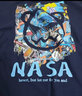 NASA GISS短袖t恤男纯棉夏季潮流男装圆领半袖男女学生情侣上衣宽松体恤衫 NS8099黑色 M 建议115-135斤 实拍图