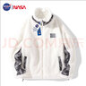 NASA GISS 官方潮牌羊羔绒外套男冬季加厚棉衣冬装棉服学生棉袄 白色 2XL  实拍图