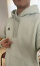 adidas休闲加厚毛圈连帽卫衣套头衫男女秋冬阿迪达斯官方轻运动   亚麻绿   3XL 实拍图