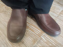 厨王厨师鞋厨房工作鞋劳保鞋耐磨防水防滑防油一脚蹬休闲皮鞋 厨王2号/棕色款（防滑防水） 42 实拍图