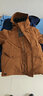 君羽户外羽绒服男中长款800高蓬松度白鹅绒连帽加厚防水鹅绒服G52177 焦糖色 L （推荐141-155斤） 实拍图