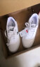 特步板鞋男鞋子男皮面秋季运动鞋舒适透气轻质休闲鞋男耐磨小白鞋男 白黑 39 实拍图