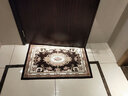嘉博朗定制地垫门垫入户进门脚垫家用吸水防滑厨房垫门厅玄关垫客厅垫子 179咖啡 80cm*120cm【直接拍下默认发长方形】 实拍图