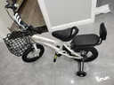 贝琦童（BEIQITONG）儿童自行车单车2-3-4-6-9-10岁男孩童车中大童女孩小孩宝宝脚踏车 顶配白【高强圈】暴君轮靠背后座 18寸适合身高(115-135)CM 实拍图