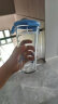 Glasslock 韩国进口玻璃水杯加厚可爱卡通情侣杯随手杯可爱透明茶杯 普通玻璃小蓝鲸带刻度 450ml 实拍图