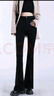真维斯（Jeanswest）牛仔裤女微喇2026夏季小个子高腰显瘦马蹄喇叭女裤子黑色M 实拍图