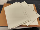 九千年 160页米黄色A4B5A5A6A7活页纸6孔9孔活页芯可拆卸活页本笔记本100G替芯内芯定制 25k（A5）空白款活页内芯 实拍图