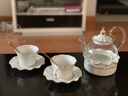 那些时光下午茶套装欧式茶具 蜡烛煮茶炉 英式茶具玻璃水果茶壶花茶壶套装 【2杯碟+壶】含金勺-简装 实拍图