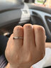 施蔻铂金钻石戒指女士时尚求结婚对戒生日礼物送女友老婆纪念日 铂白金交织钻石女戒 实拍图