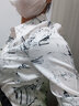 德玛纳（dme）衬衫仿真丝春秋装蕾丝衬衣宽松印花雪纺衬衫女 本白 M  实拍图
