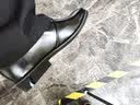 戈耐真皮商务正装皮鞋男士透气内增高鞋英伦中年爸爸休闲潮流男鞋子男 黑色 套脚 真牛皮【隐形内增高】 41 实拍图