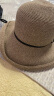 SiggiSI92300草帽女度假复古小清新防晒帽遮阳帽可折叠盆帽凉帽 气质咖 晒单实拍图