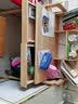 沃米丁堡 书桌 实木书桌 卧室家用可升降小户型学生办公桌北欧日式多功能带抽写字台简约台式笔记本电脑桌 原木色（书架版） 1米单桌 实拍图